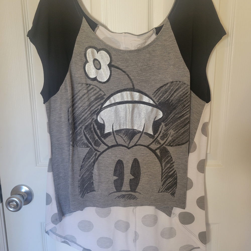 Minnie Mouse Graphic Tee with Polka Dots